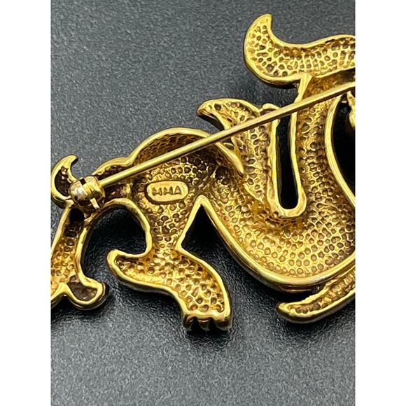 MMA Chinese Dragon Brooch Pin Pendant Metropolitan Museum of Art 1970s Vintage - Picture 8 of 8